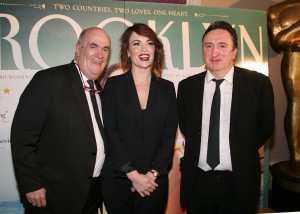 Colm Tóibín, Eve Macklin and Gary Lydon pictured at the Brooklyn Premiere in the Riverside Park Hotel. Pic: John Walsh