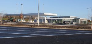 Work continues at pace on the new M11 service station.