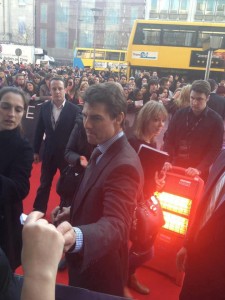 Templescoby man Shane D’Alton pictured keeping Hollywood star Tom Cruise warm