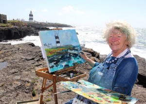 Susan Mackay pictured at Art in the Open at Hook Head. Pic: John Walsh
