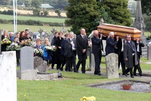 Funeral of Philamena O'Rourke in Tomacork Cementery. Pic: John Walsh