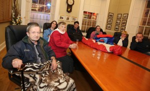 19/12/13 Haughton place residents sit in at tholsel. Photo; Mary Browne