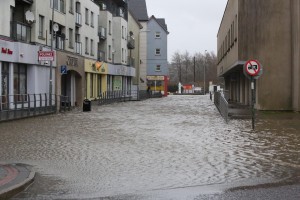03/01/2013 Flooding at Rosbercon New Ross this morning.  Photo; Mary Browne