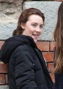 Saoirse Ronan on the set of Brooklyn. Pic: Christy Farrell
