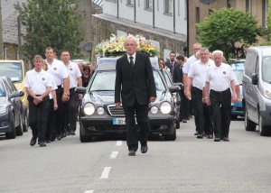 Guard of Honour at the funeral of SSR Chairman Harry O'Connor at St. Senan's Church. Pic: Christy Farrell