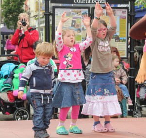 Happy dancers at the Enniscorthy Street Rhythms Dance Festival. Pic: Christy Farrell