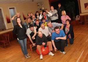 The Rasper Players at the rehearsals for 'One Flew Over the Cuckoo's Nest' stage production at Gorey Little Theatre next week. Pic: Christy Farrell.