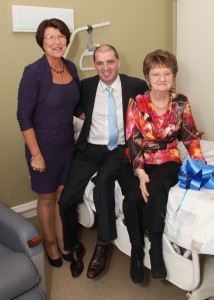 Pictured in the new palliative care unit at the Gorey District Hospital are Ann Coakley, Minister Paul Kehoe and Patricia Masterson (Friends of Gorey District Hospital. Pic: Christy Farrell
