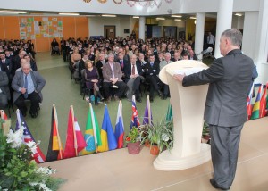 Minister Brendan Howlin performed the official opening of Creagh College at Gorey today. Pic: Christy Farrell.