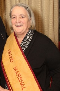 Margaret Cooper is honoured to be Grand Marshal for today's St Patrick's Day Parade in Gorey. Pic: Christy Farrell.