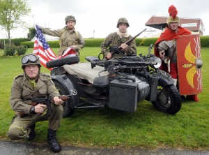 Joe O'Toole, John Michael Murphy, David Lloyd and Declan Reck pictured at the press launch of the Wexford Military Show in Wexford Racecourse. Pic: Jim Campbell