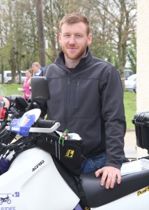 Ian Horan has set out on his fundraising trip to Mongolia and back. Pic: Christy Farrell.