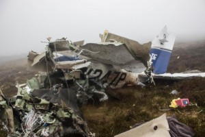 Wreckage of the Cessna aircraft that crashed on Blackstairs Mountain last month. Pic: Dwane Doran.