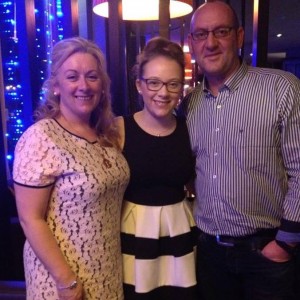The late David O'Brien with his loving wife Yvonne and daughter Katie.
