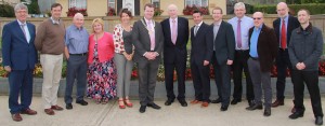 At the Pride of Place judging in Kilanerin last Wednesday were John Carley, Director of Services, Wexford County Council, Sen. Michael D’Arcy, Owen O’Connor (judge), Cllr Mary Farrell, Julie Sommelier (Community Group), Cllr Malcolm Byrne, Chairman Tom Bermingham, Gorey Municipal District Council, Blaise Treacy (judge), Cllr John Hegarty, Cllr Joe Sullivan, Cllr Fionntán Ó Súilleabháin, Peter O’Connor (Community Group) and Michael Sweeney (Wexford County Council).