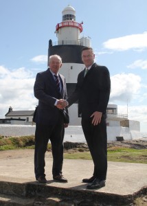 Former Minister, Hugh Byrne endorsed Cllr Michael Sheehan in his run for the General Election as a Fianna Fail candidate. Pic: Christy Farrell