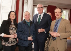 Pictured at the Canadian Connection event at Coollattin House are Alison Kehoe, Victor Young, Kevin Vickers (Canadian Ambassador to Ireland) and Dermot Kenny. Pic: Christy Farrell