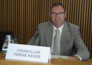 Cllr Fergie Kehoe at the first meeting of the County Council. Pic: Jim Campbell