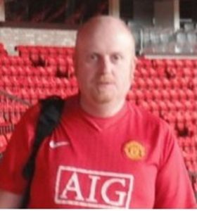 Mick Conway, from MCV Sports Print & Design, in New Ross, was among those who were evacuated from Old Trafford ahead of last weeks cancelled clash between Manchester United and Bournemouth.