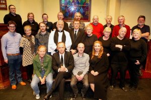 The cast and crew of Bunclody/Kilmyshall's 'Moonshine' which was a finalist at the RTE All Ireland Drama Festival in Athlone.