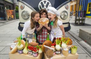 Helping to launch the 8th annual Wexford Food and Wine Festival programme are: Grace Goggins, Eoin and Molloy, all from Discovering Drama Wexford. The festival will take place from Friday, May 27 until Sunday, May 29.