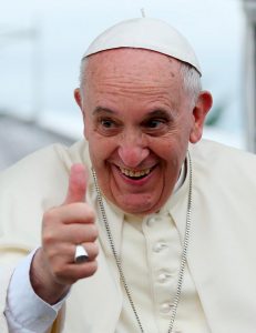 Could the Pope possibly be about to enjoy some trademark Wexford sunshine?