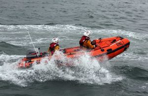 Fethard RNLI was called into action twice within 24 hours at the weekend including one incident which saw them rescuing three people whose boat suffered engine failure (Pic: Courtesy RNLI)