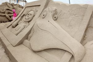 Sand sculptue at the Duncannon Sand Sculpting Festival on Duncannon Beach.Pic: John Walsh