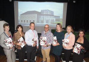 Board members- Rosemary Hayes, Mary Ruth Walsh, Tom Enright (CEO, Wexford County Council), Fred Karlsson, Elizabeth Whyte, Sharon Warburton and Juliana Walters pictured at the Wexford Arts Centre AGM and Presentation. Pic: Jim Campbell